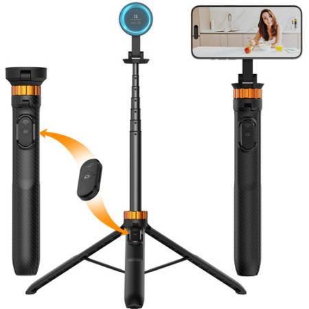 K&F Concept KF4426 MS19 - mini statyw i selfie stick (2w1) do smartfona